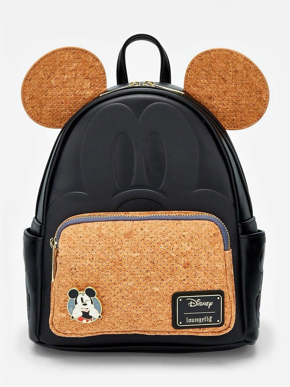 Loungefly Mickey Mouse Cork Mini Backpack Black